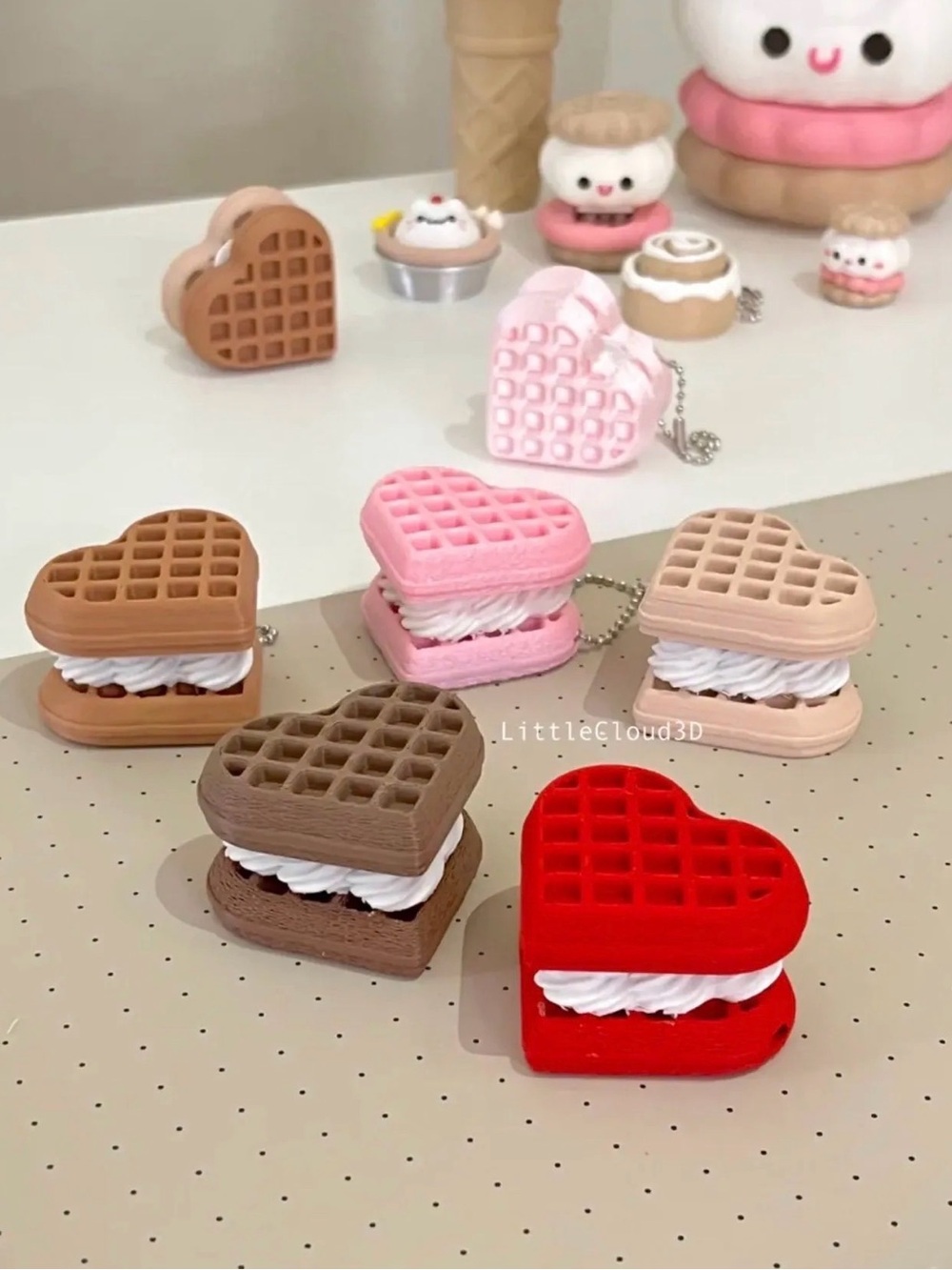 HEART WAFFLE Fidget Clicker